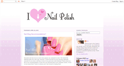 Desktop Screenshot of ilovenailpolish.ca