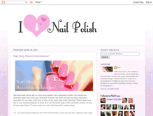 Tablet Screenshot of ilovenailpolish.ca